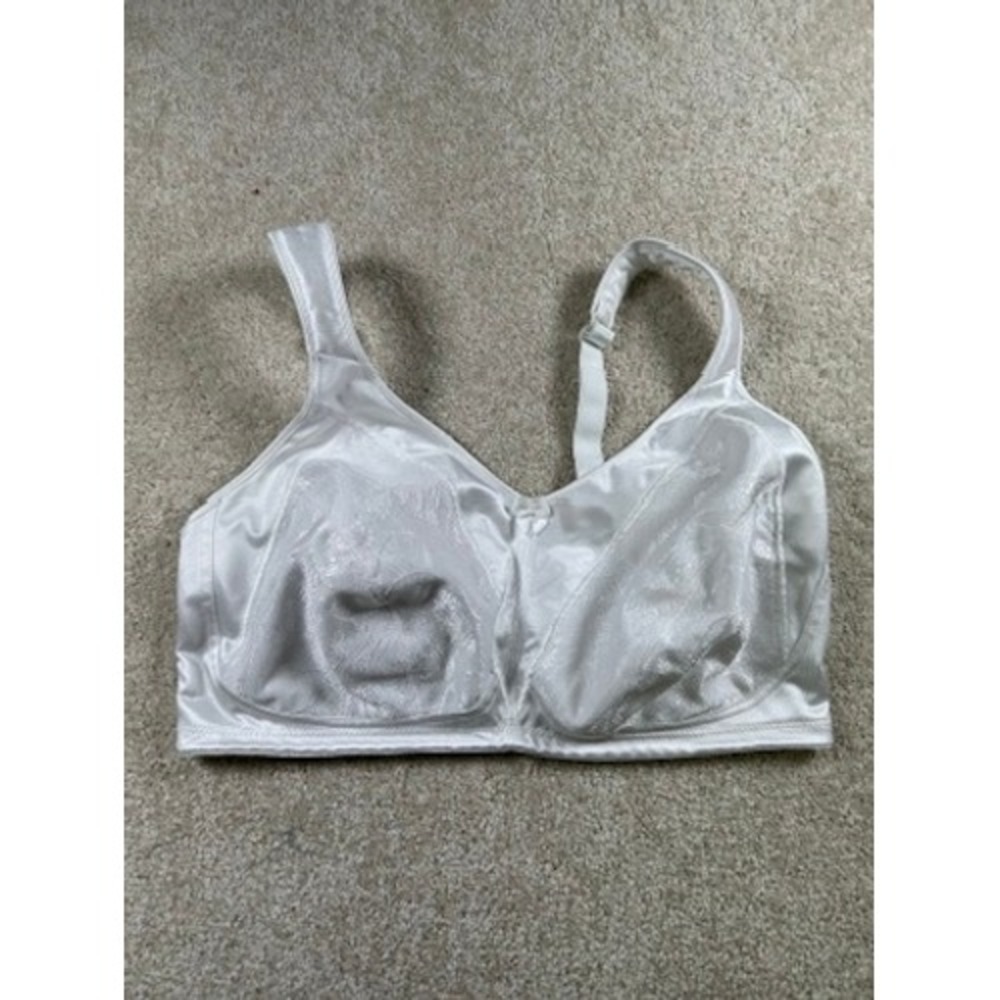 Jezebel White Full Coverage Adjustable Strap Bra Everyday Comfort DD40/90